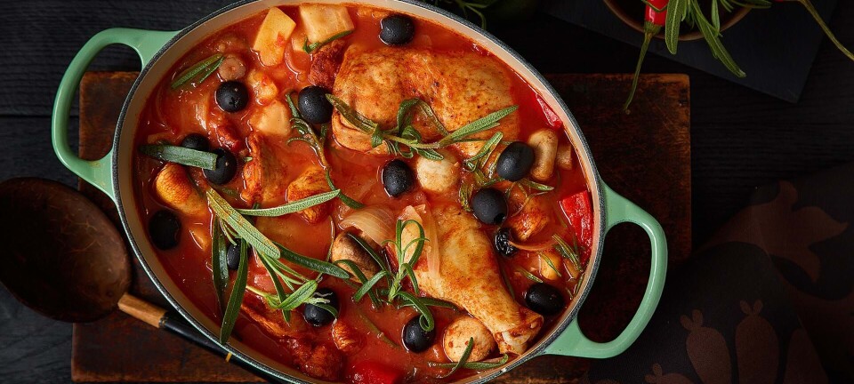 Spicy kyllingegryde med kartofler