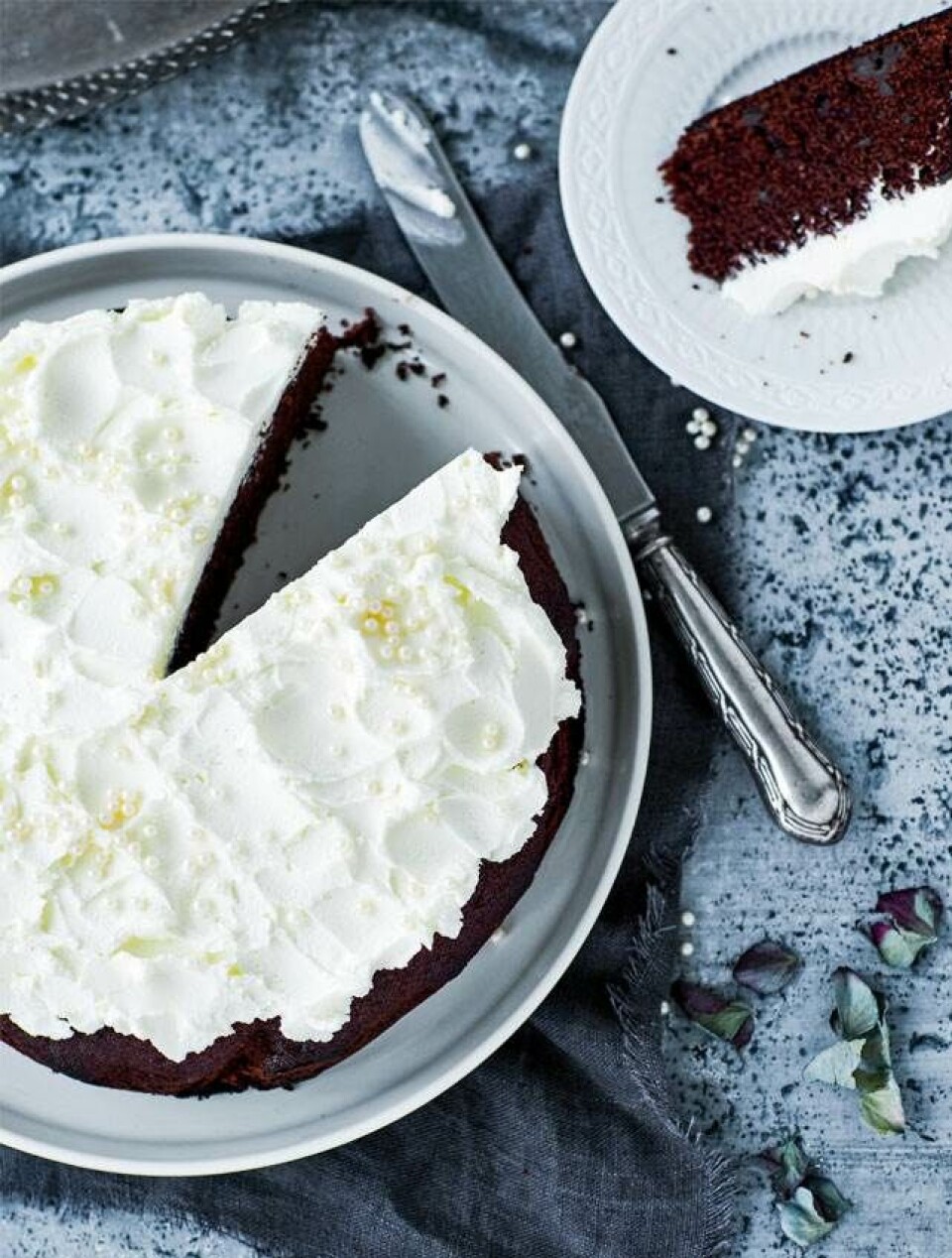 Chokoladekage med mascarponetopping