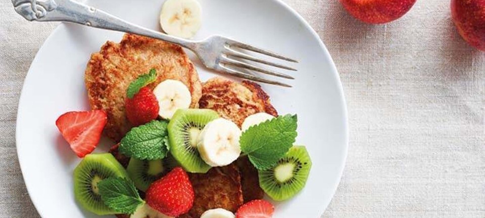 Spis dig sund morgenmad: Grove pandekager med æble