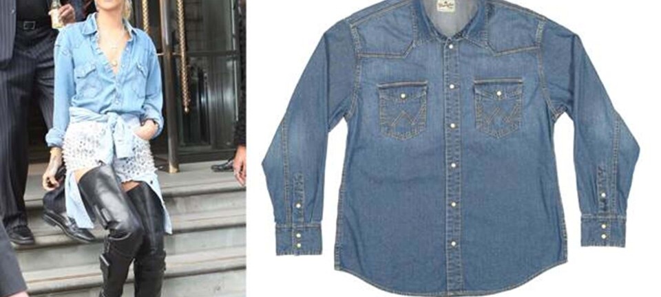 Rihanna spottet i denim-klassiker