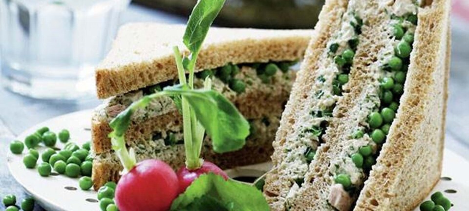 Trekantsandwich med tunmousse