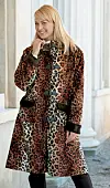 Sy selv: Smart leopardfrakke med hætte