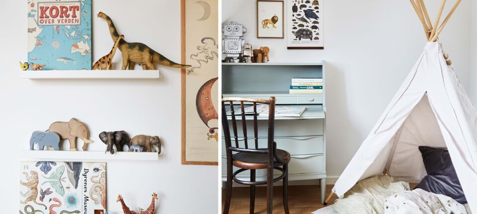 I Hans og Sørens deleværelse er der plads til fordybelse og leg