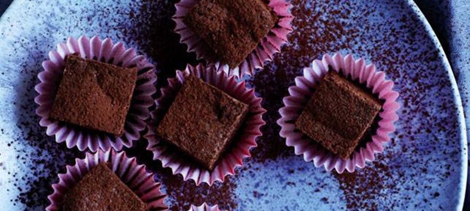 Miniature brownies med kanelkiks