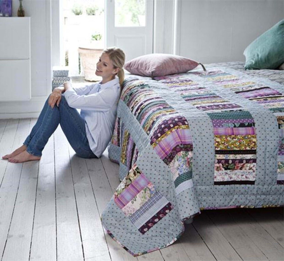 Lav et patchworktæppe i strimler