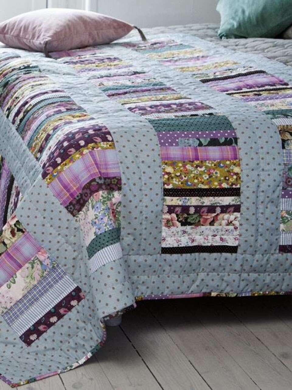 Lav et patchworktæppe i strimler