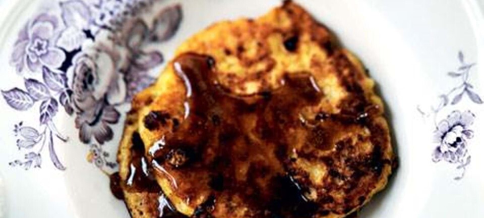 Tykke pandekager med hytteost