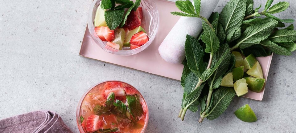 Lækker sommerdrink: Jordbær-mojito
