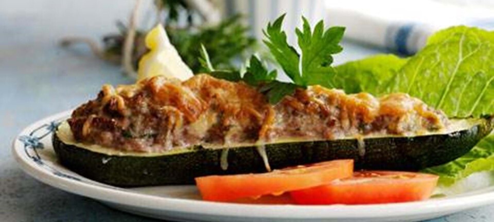 Farserede courgetter