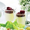 Hindbær-pannacotta