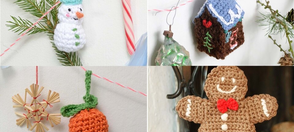 Hækl selv julepynt: Snemand, kagehus, appelsin og julepeberkager