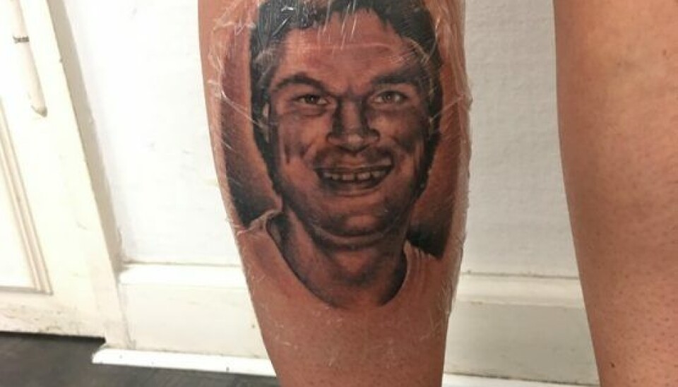 Fie var yderst tilfreds med sin nye tatovering (Foto: Lykke Buhl).