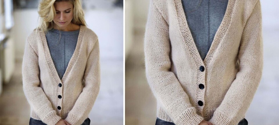 Strik selv: Cardigan med v-hals