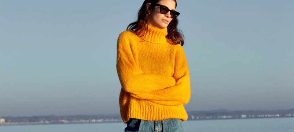 Strik selv: Lækker rullekravesweater