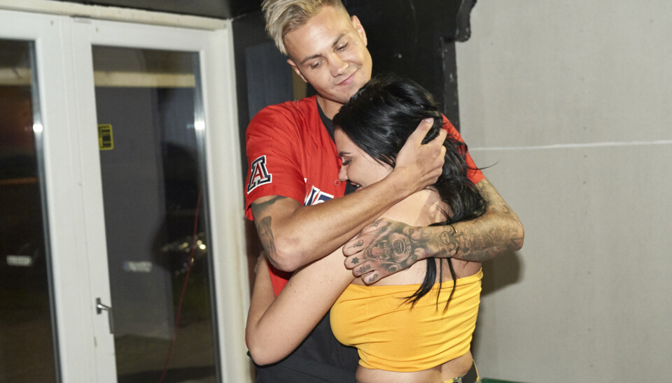 Fie havde sin nye kæreste, den svenske paradiso Robin med til sin koncert i Køge (Foto: Janus Nielsen)