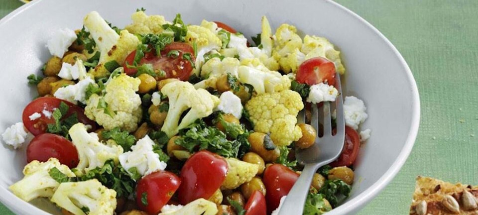Kikærtesalat med blomkål