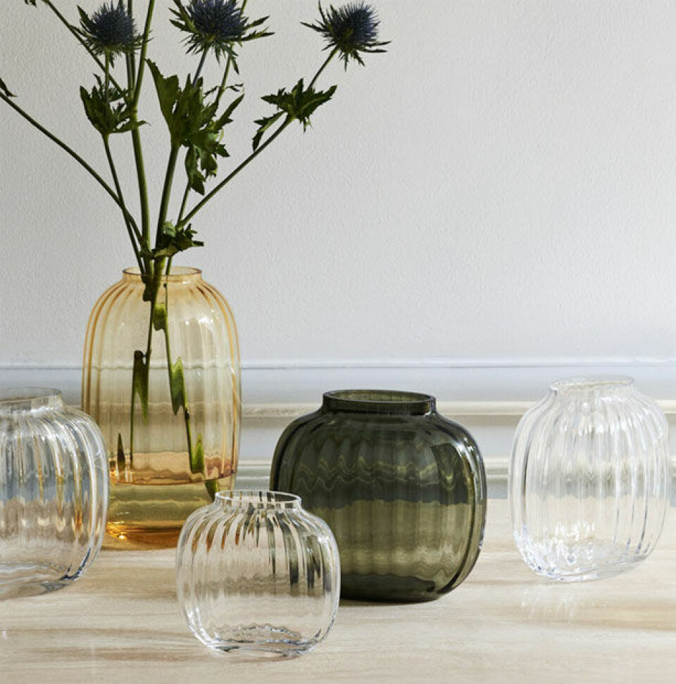 Primula vase fra Holmegaard.