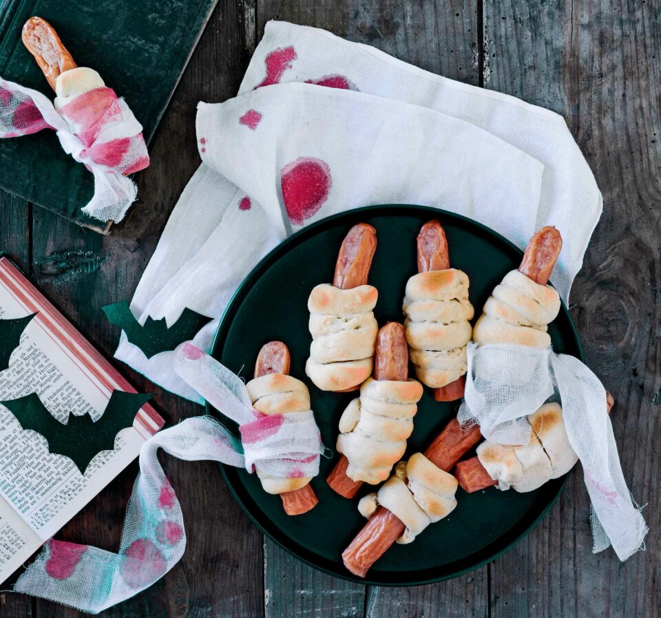 Halloween pølsehorn