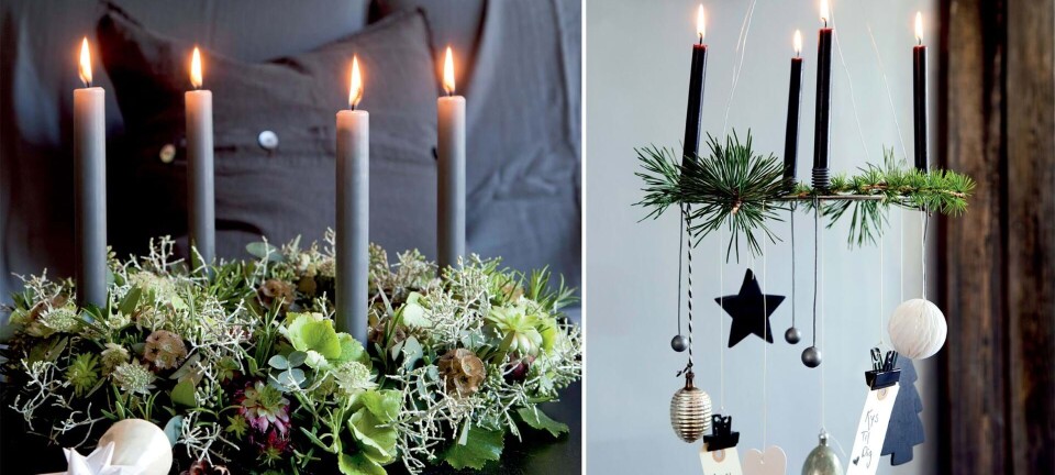 4 nemme adventskranse