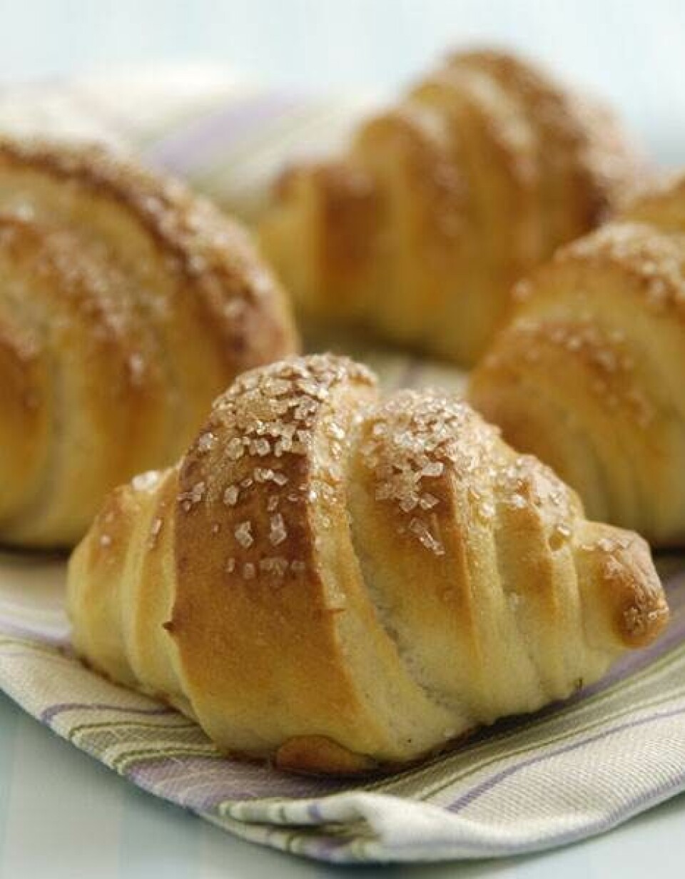 Hjemmebagt luksus: Morgenhorn med marcipan