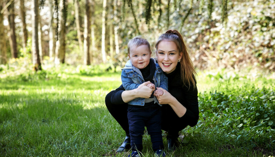 Maria og sønnen Vincent (Foto: Krestine Havemann)
