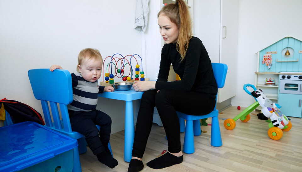 Maria og sønnen Vincent (Foto: Krestine Havemann)