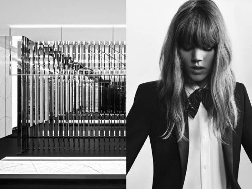 Freja Beha rocker Saint Laurent