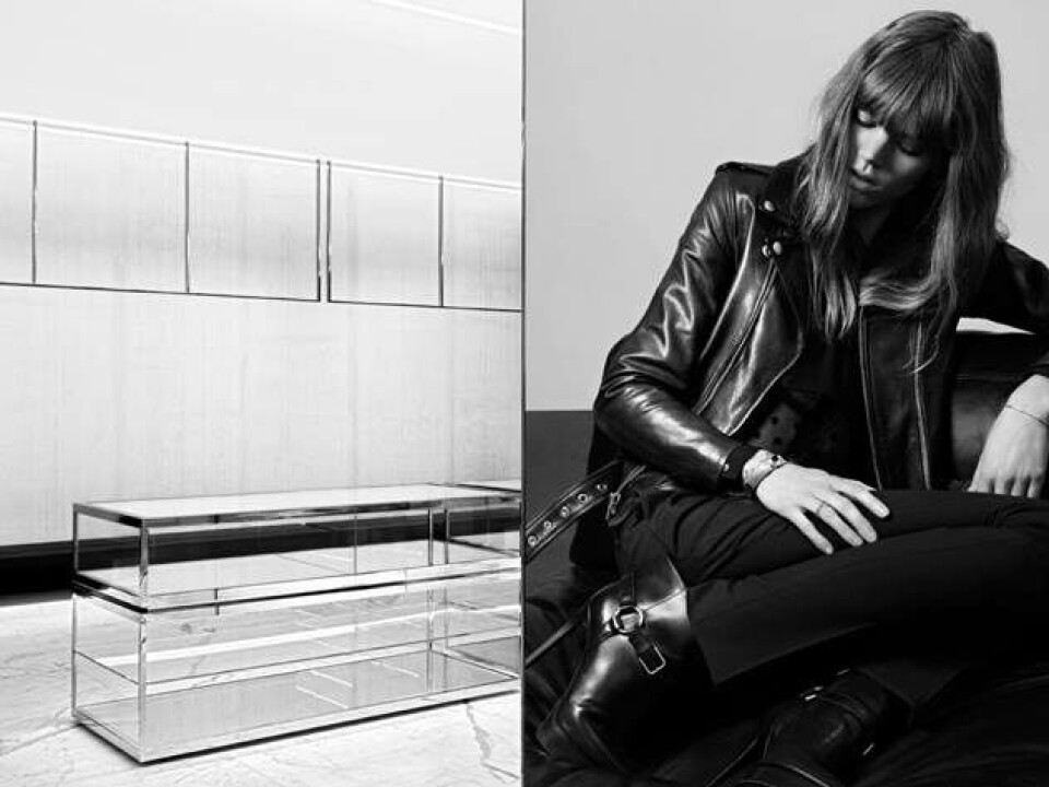 Freja Beha rocker Saint Laurent