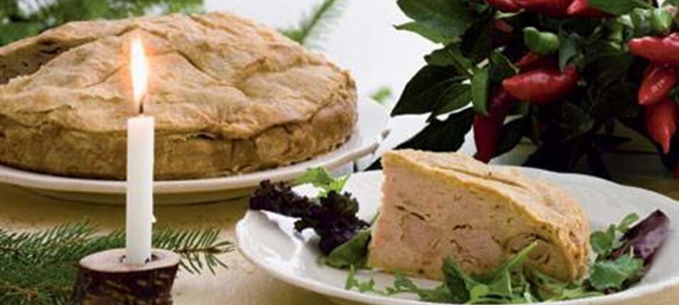 Indbagt paté med krydret svinemørbrad