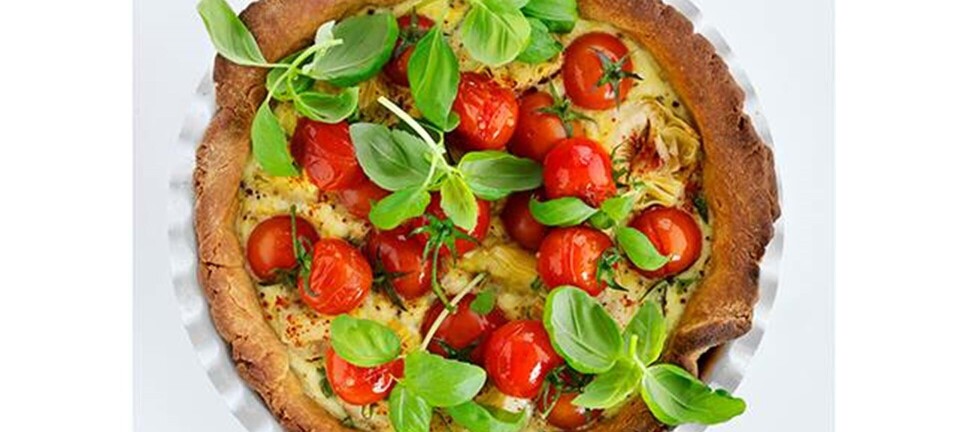 Tærte med artiskok & tomat