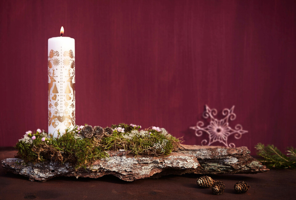 Kalenderlys med natur