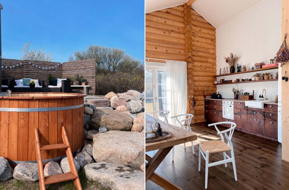 Dansk par savnede Schweiz: Nu har de bygget unikt bjælke-sommerhus i alpestil i Sjællands Odde