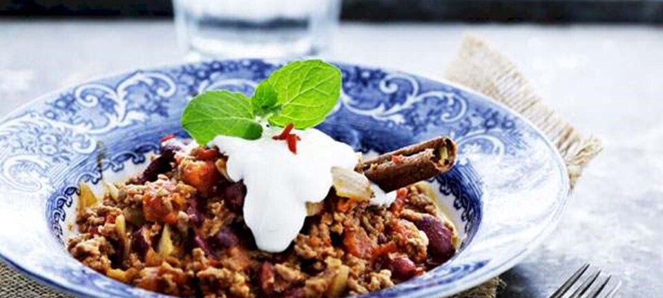 Chili con carne – med chokolade