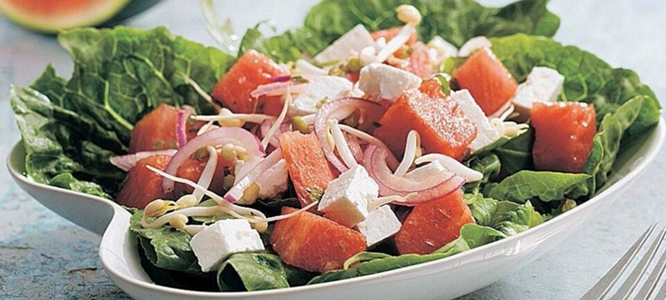 Vandmelonssalat med feta