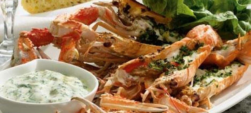 Grillstegte jomfruhummere