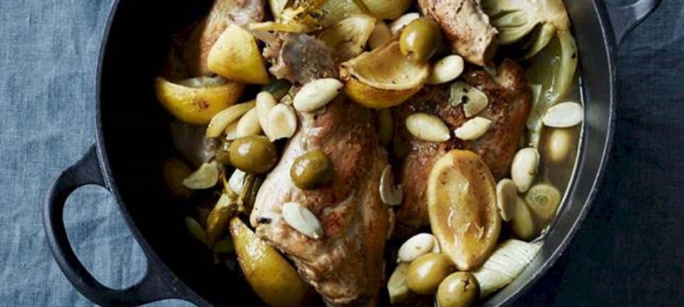 Kanin med fennikel og mandler