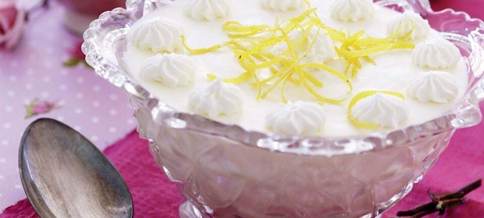 Citronfromage fra oldemors dessertbog