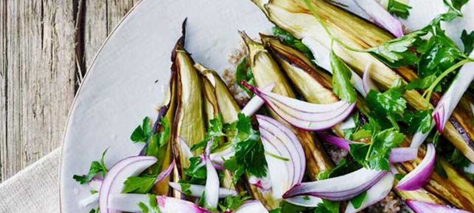 Grillet auberginesalat