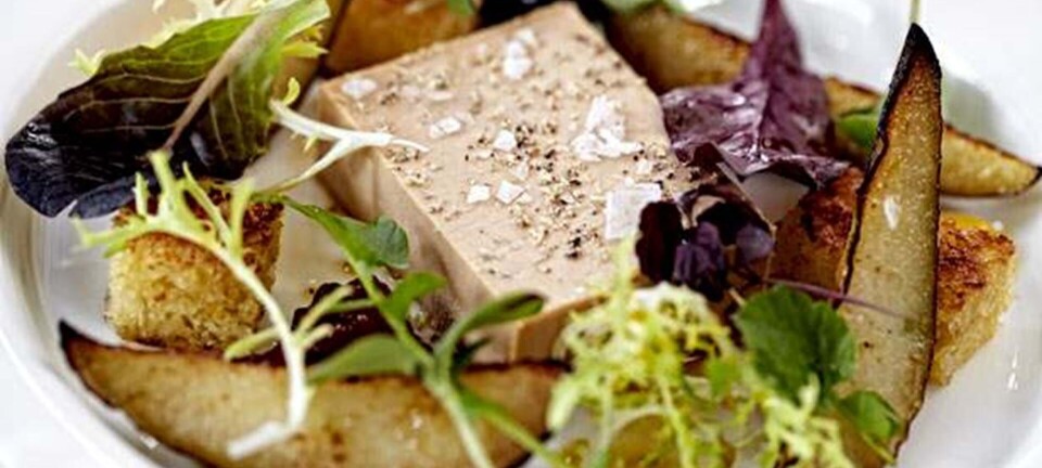 Foie gras med brioche og pærechutney