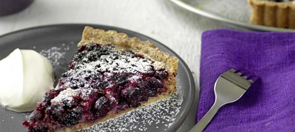 Nem solbærtærte med mazarin