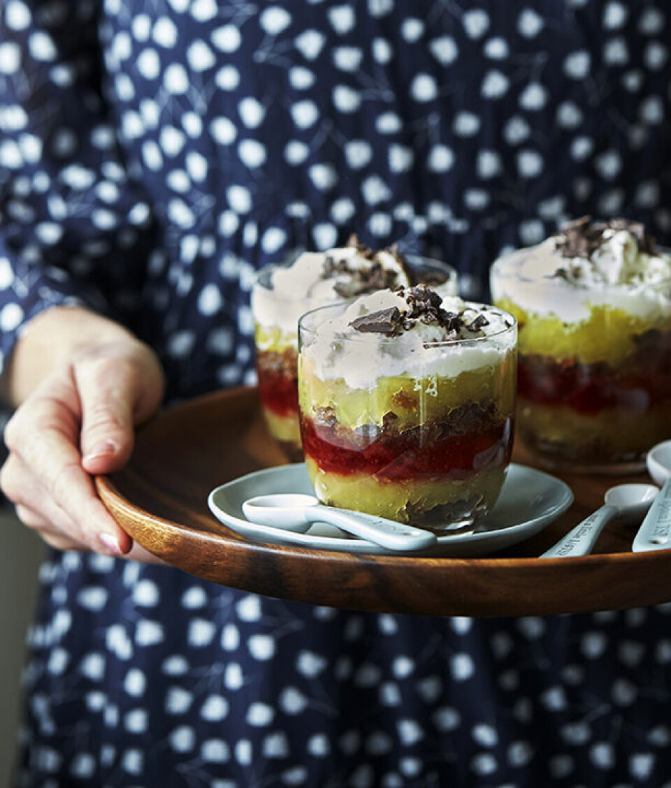 Skøn mormor-dessert: Lav selv 'Bondepige med slør'