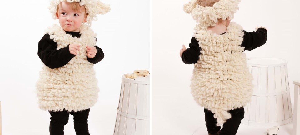 Strik selv får-kostume til børn: Sådan gør du trin for trin