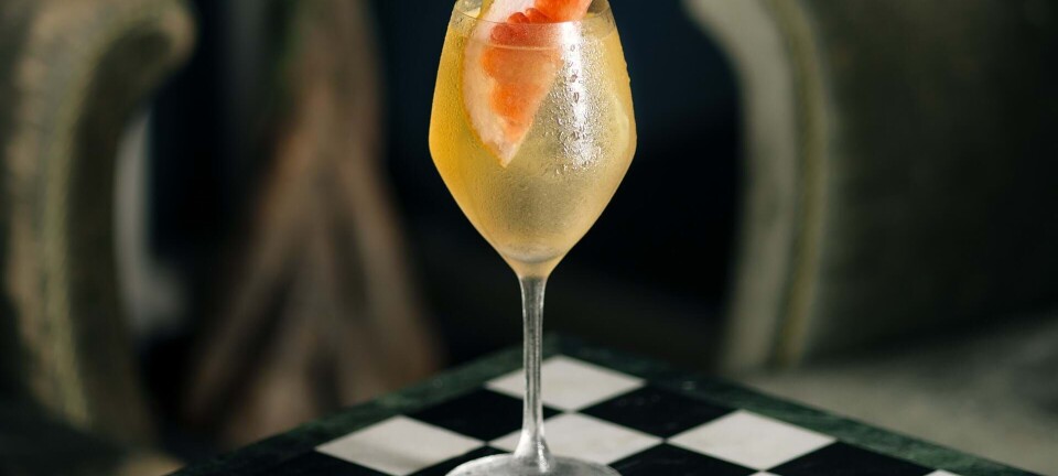 Skøn gin spritz med fersken