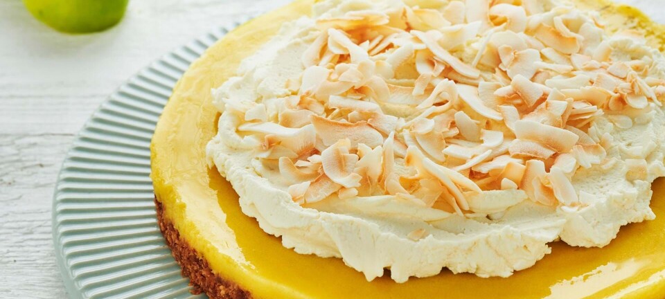 Limetærte med kokoscreme