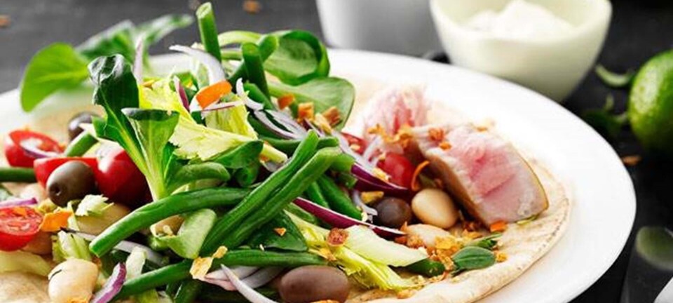Bønnesalat med plukket tun