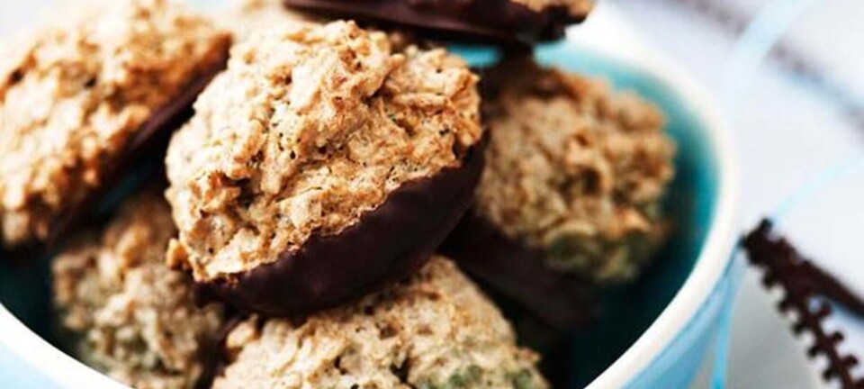Kokosmakroner med lakrids
