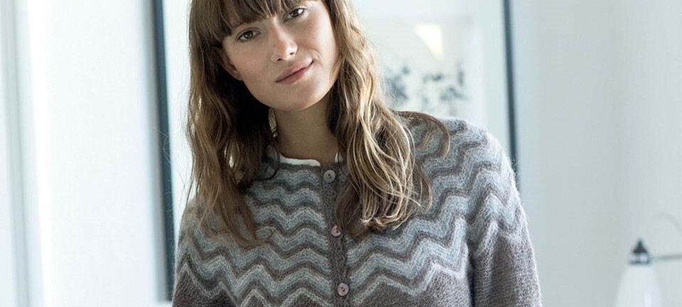 Strik selv: TrĂžje med zigzagmĂžnster