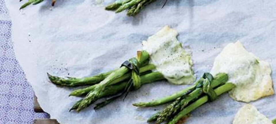 Gratinerede asparges
