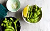 Edamamebønner med citron og groft salt