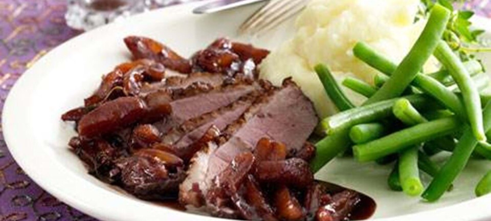 And med rødvinssovs